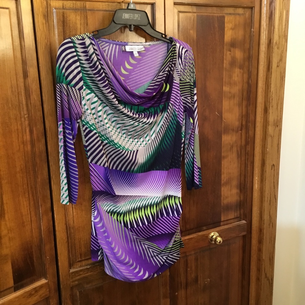Jennifer Lopez blouse, size S, 3/4 sleeve, stretch